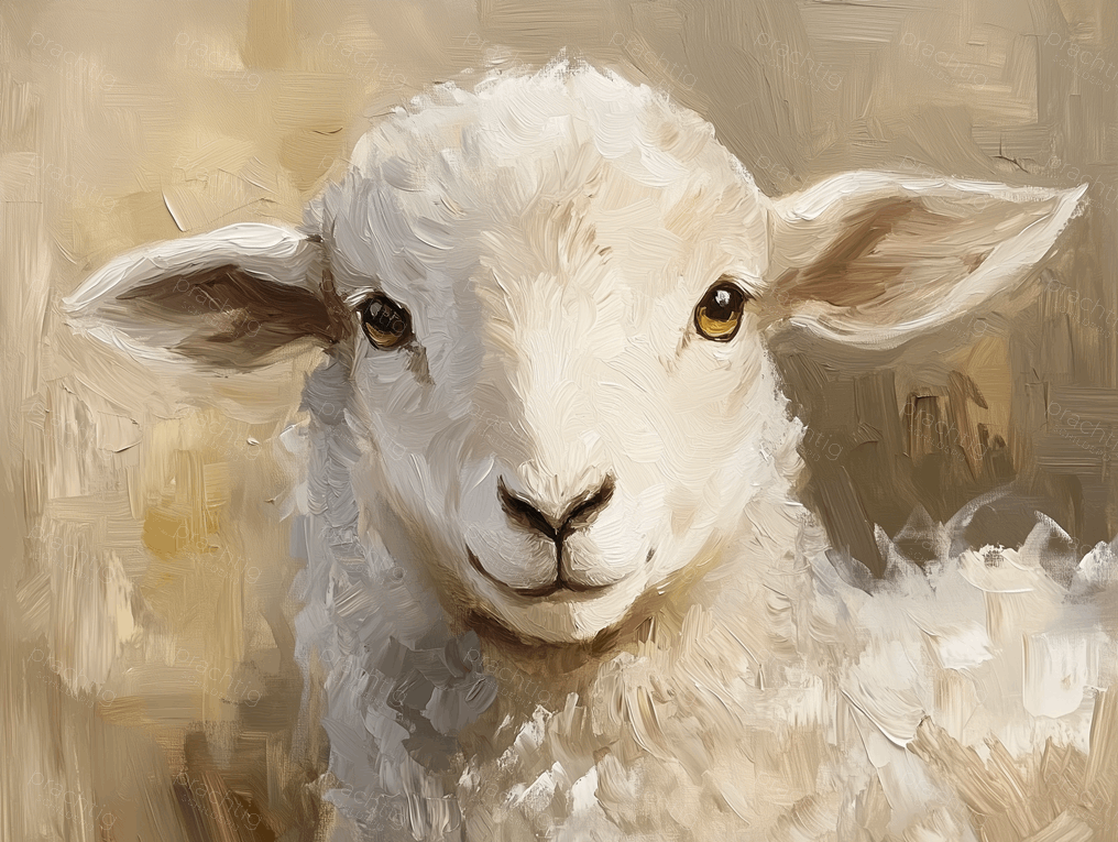 Lief Lammetje in Zacht Licht