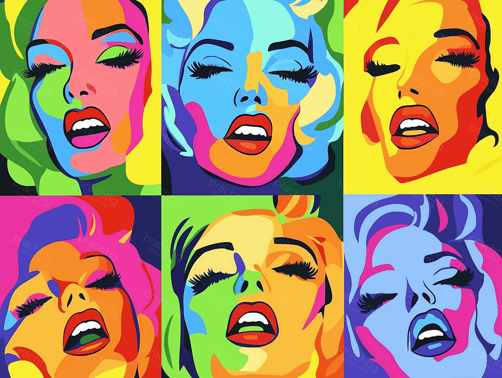 Pop Art Portretten in Kleurvlakken