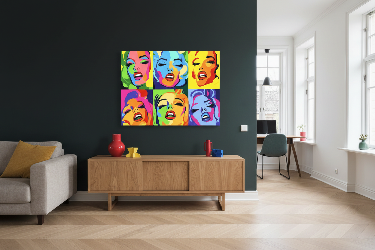 Pop Art Portretten in Kleurvlakken