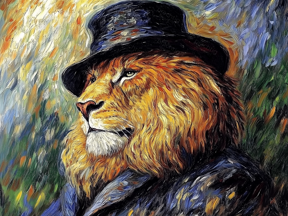 Majestueuze Leeuw in Stijl