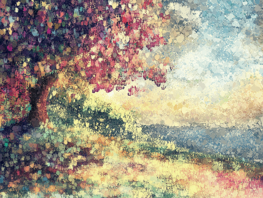 Herfstboom aan de Oever