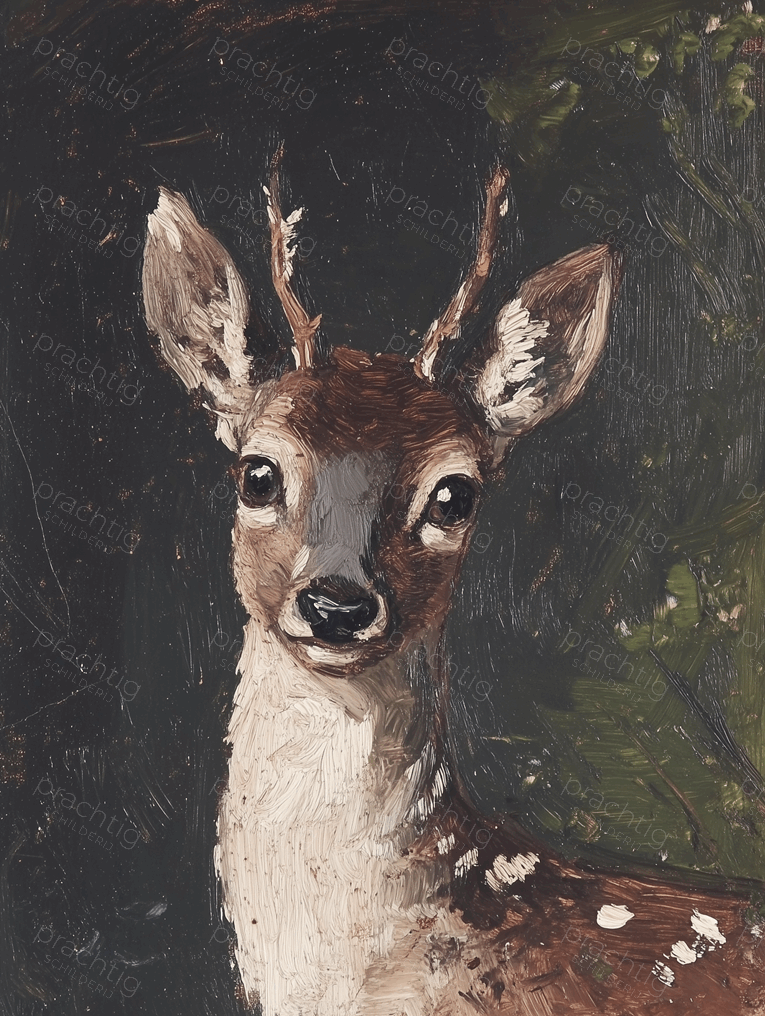 Jonge Hertje in het Bos