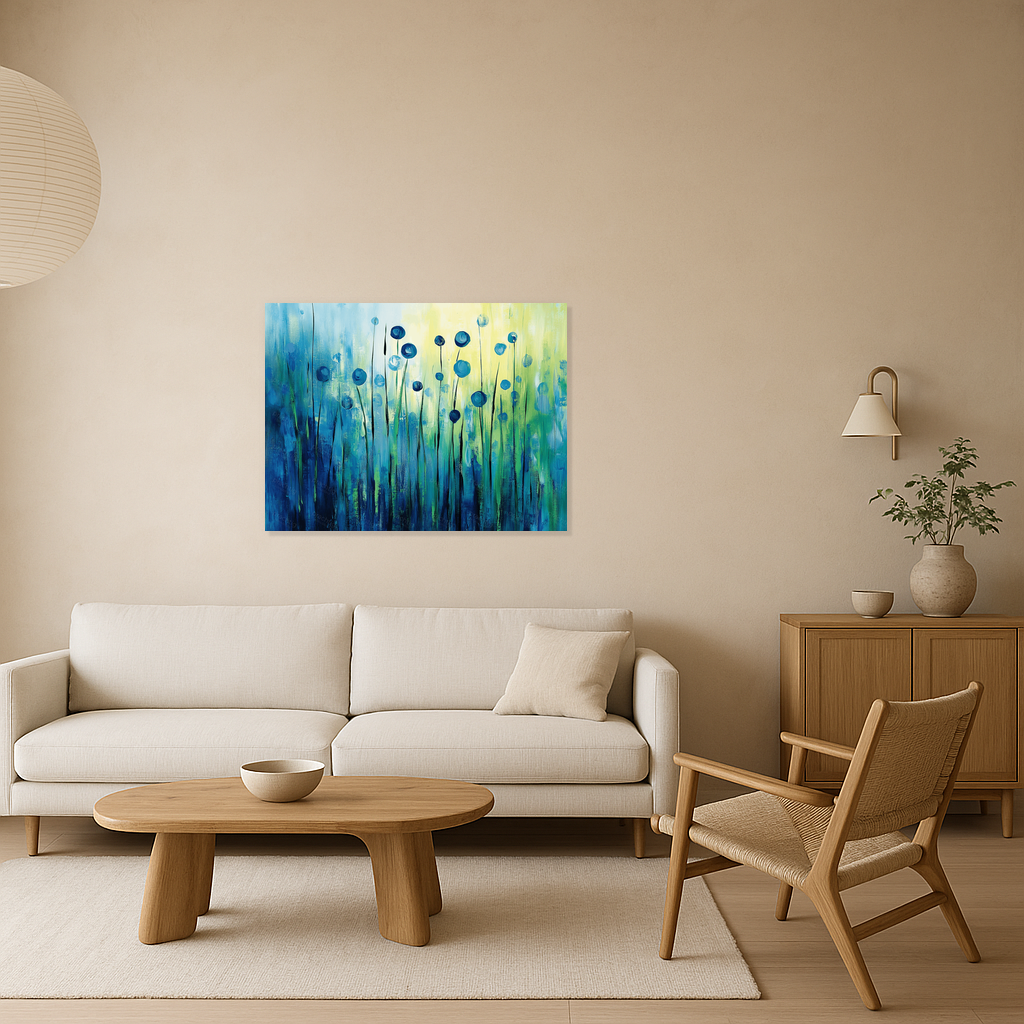 Blauwe Bloemen in Zacht Licht