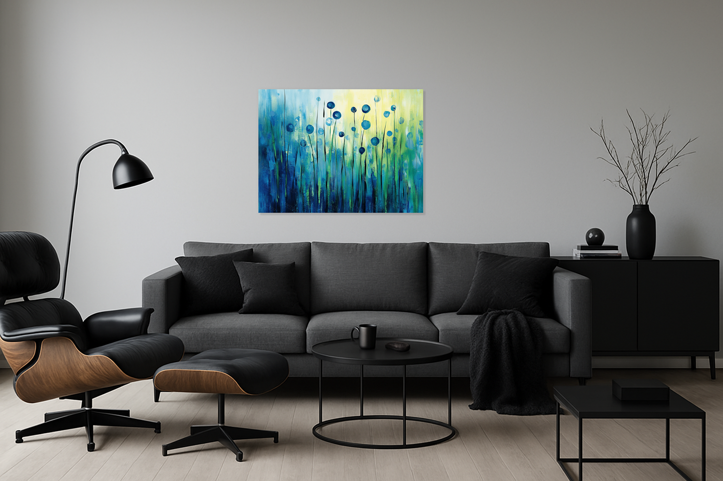 Blauwe Bloemen in Zacht Licht