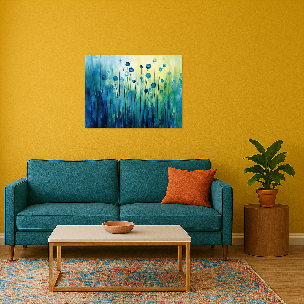 Blauwe Bloemen in Zacht Licht