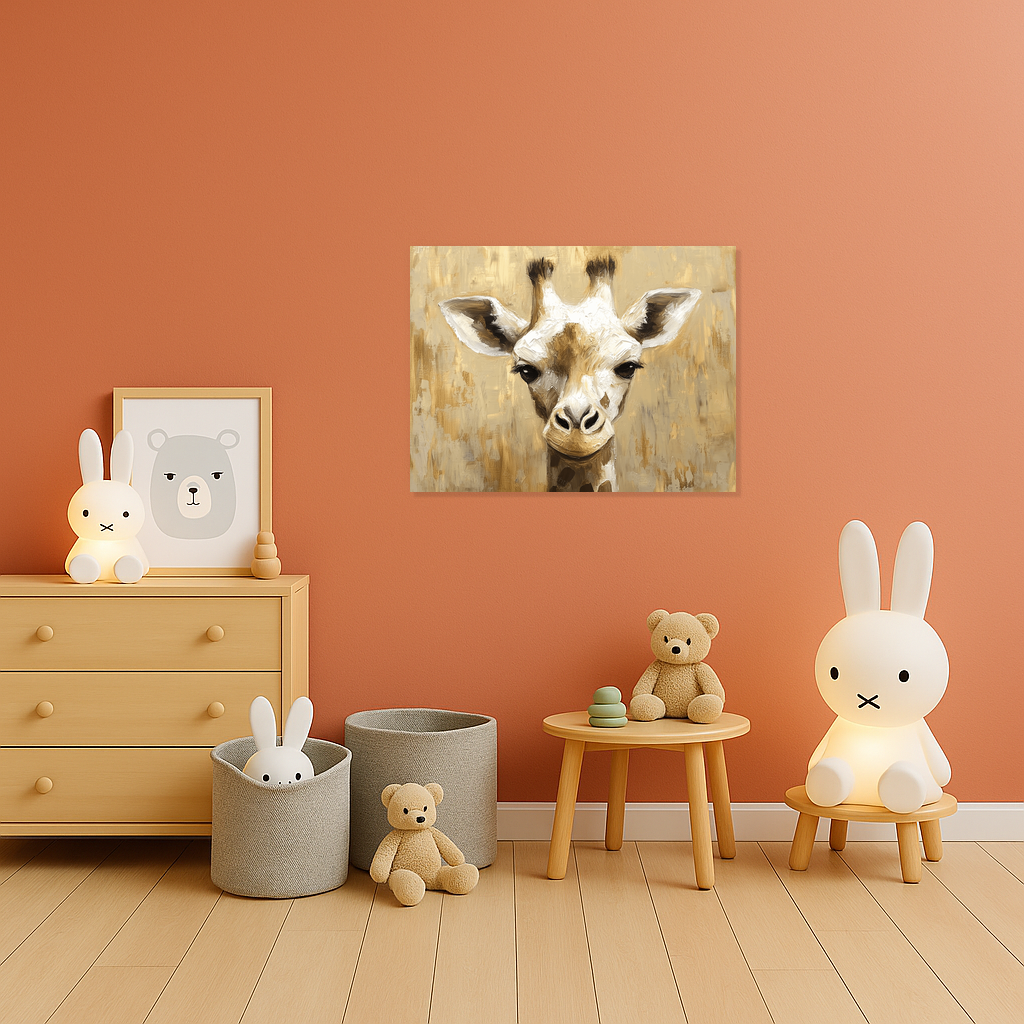 Dromerige Giraffe in Neutrale Tinten