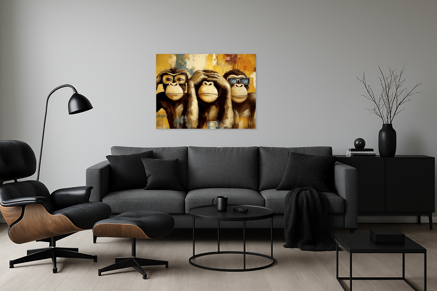 Drie Wijze Apen in Kleur