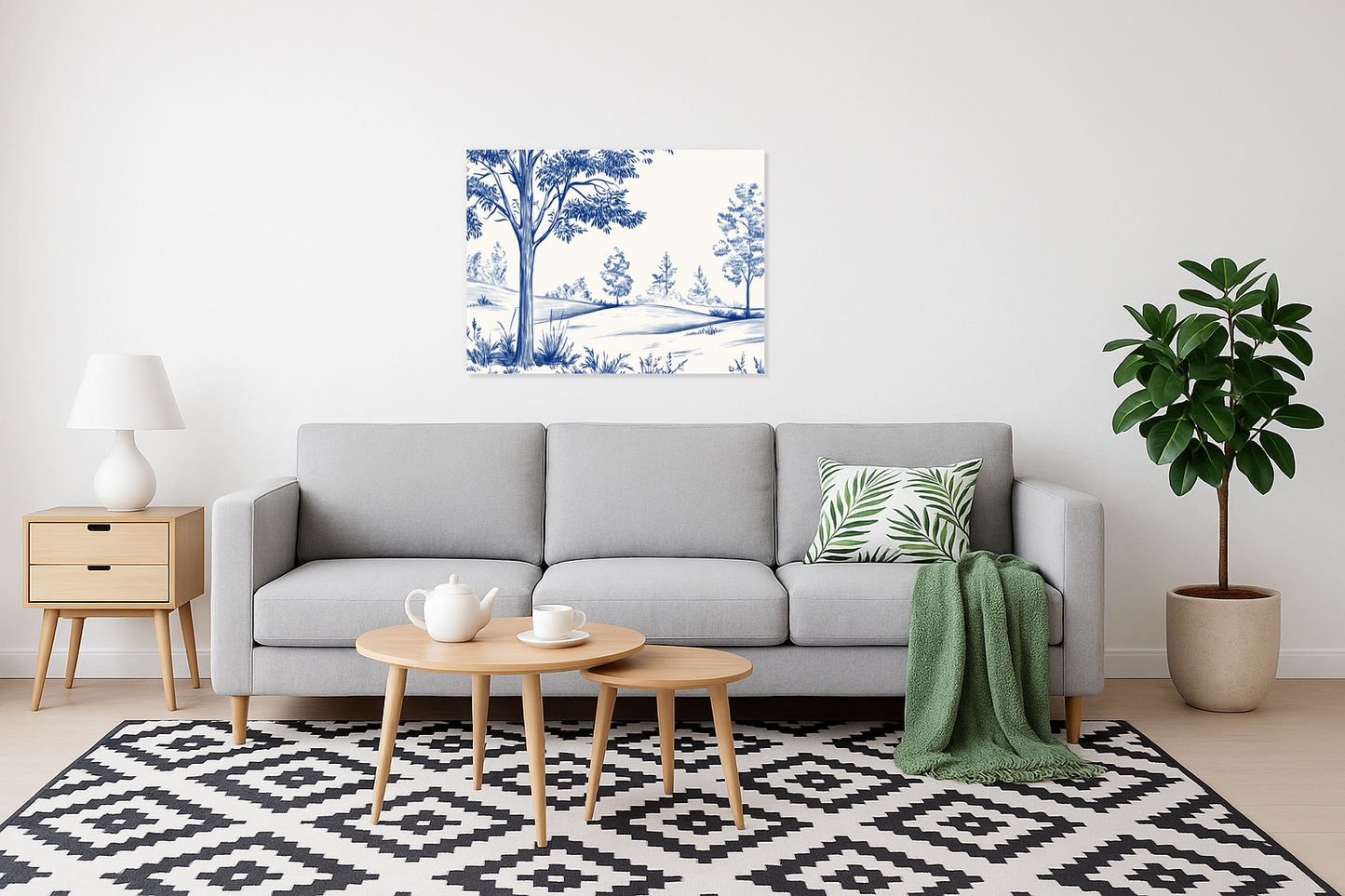 Blauw Woud in Lijnenspel