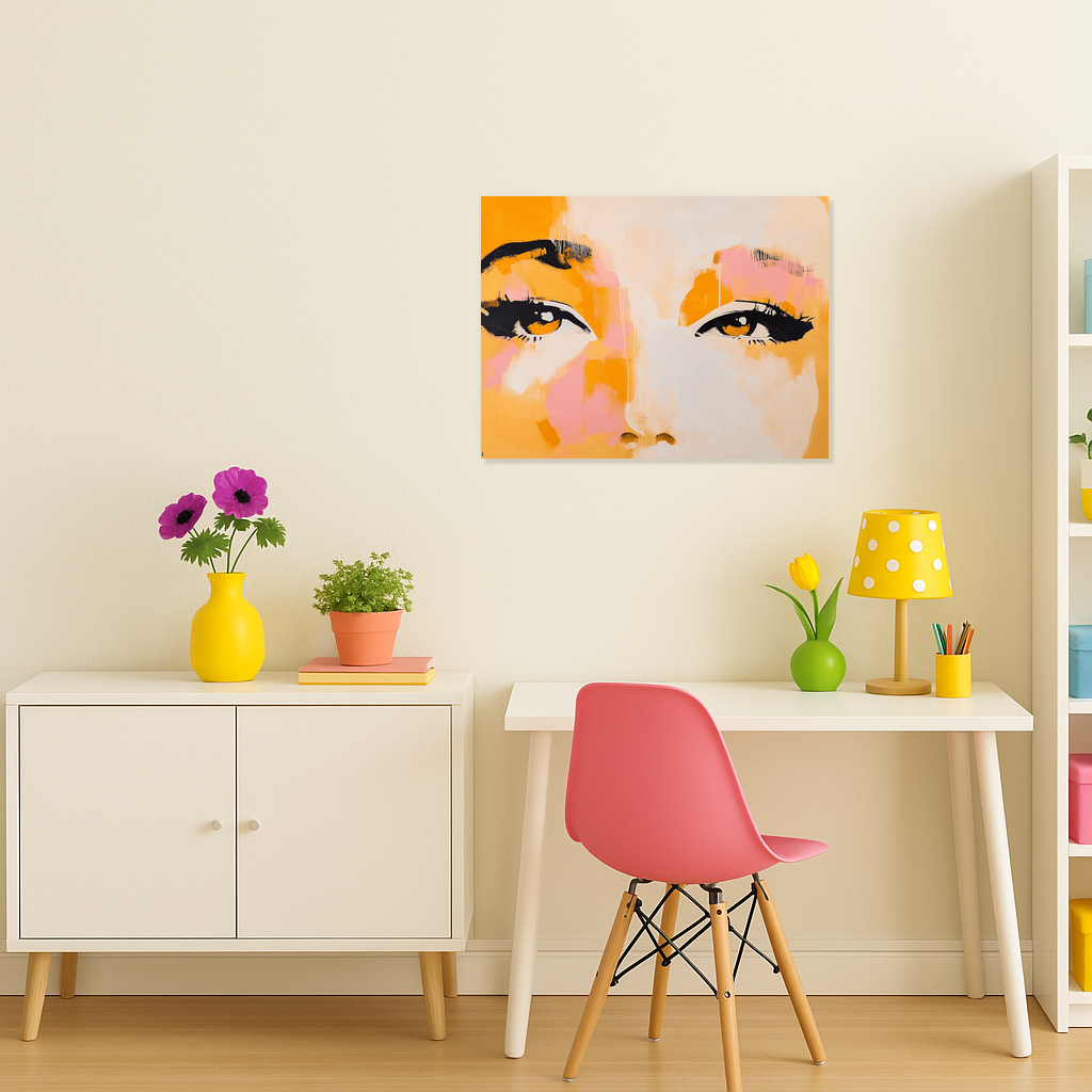 Expressieve ogen in warme tinten