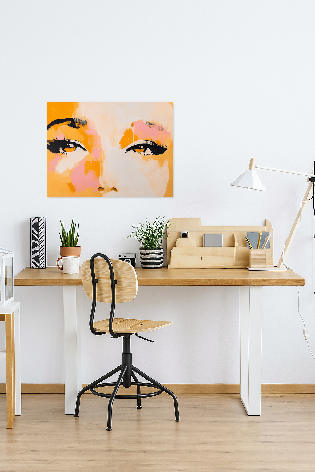 Expressieve ogen in warme tinten