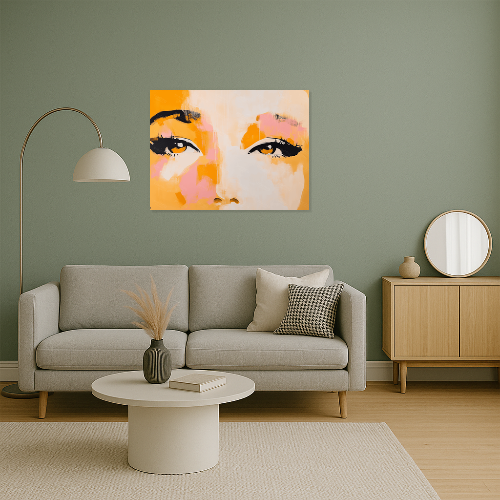 Expressieve ogen in warme tinten
