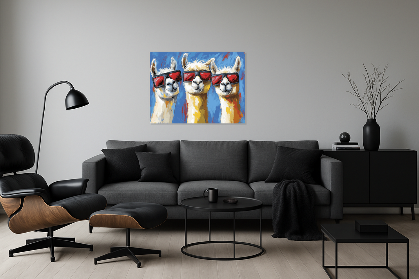 Coole lama's met zonnebrillen