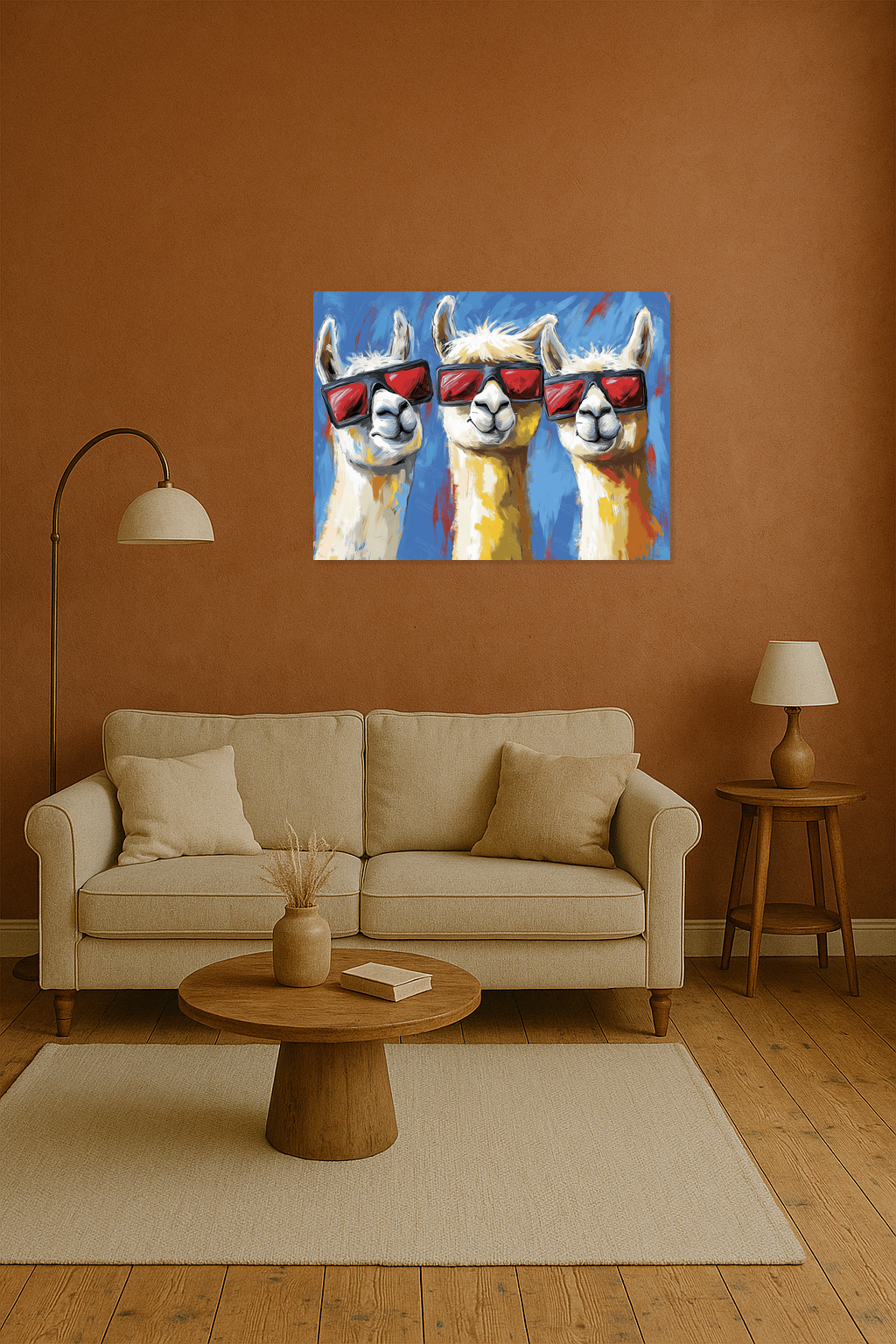 Coole lama's met zonnebrillen