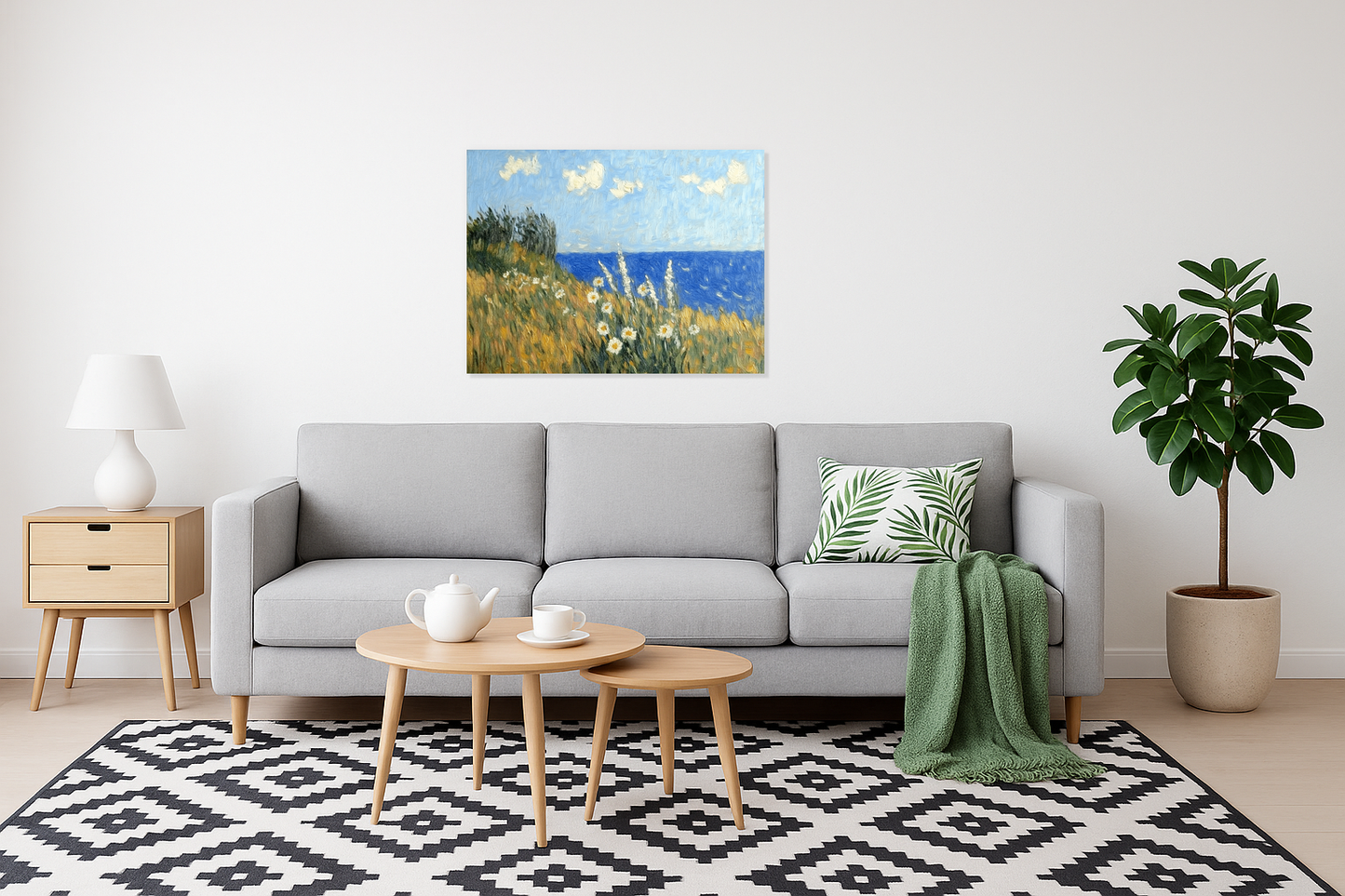 Bloemenweide aan de Zee