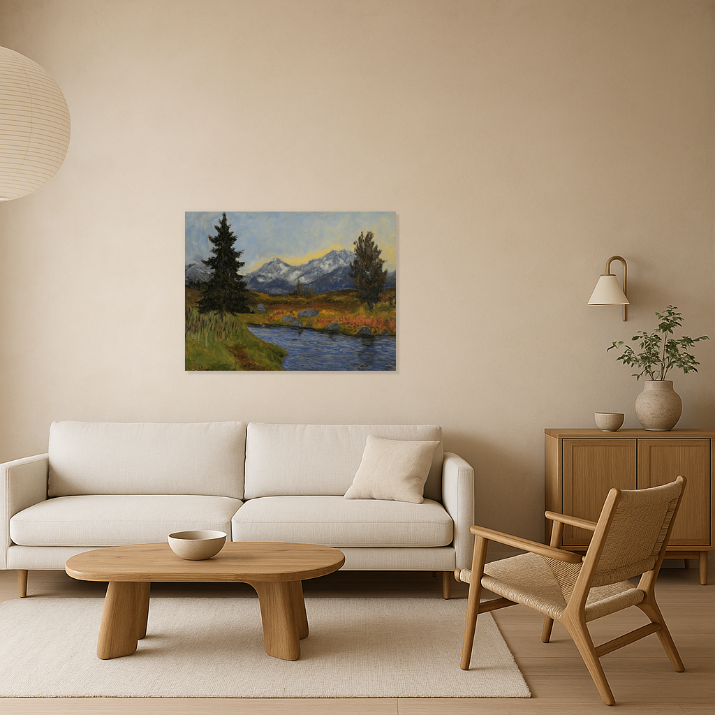Berglandschap met Rivier