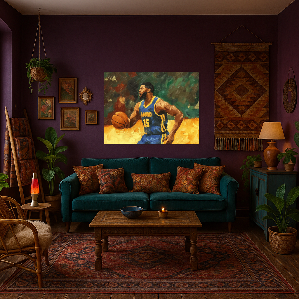 Basketballer in Actie op het Veld