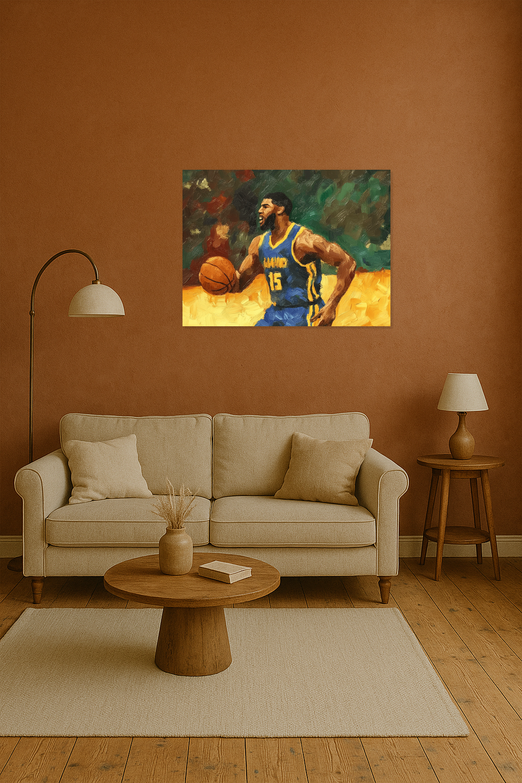 Basketballer in Actie op het Veld