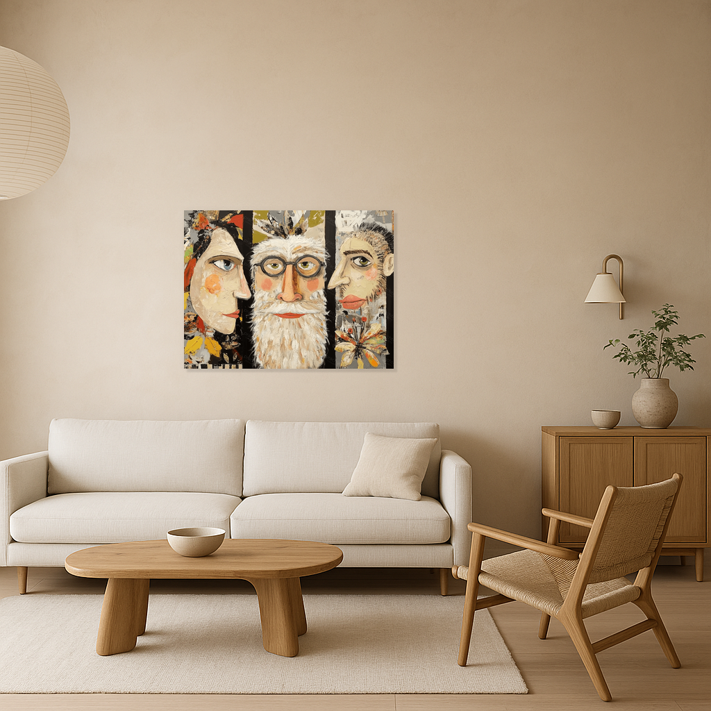 Drie Karakters Met Expressie