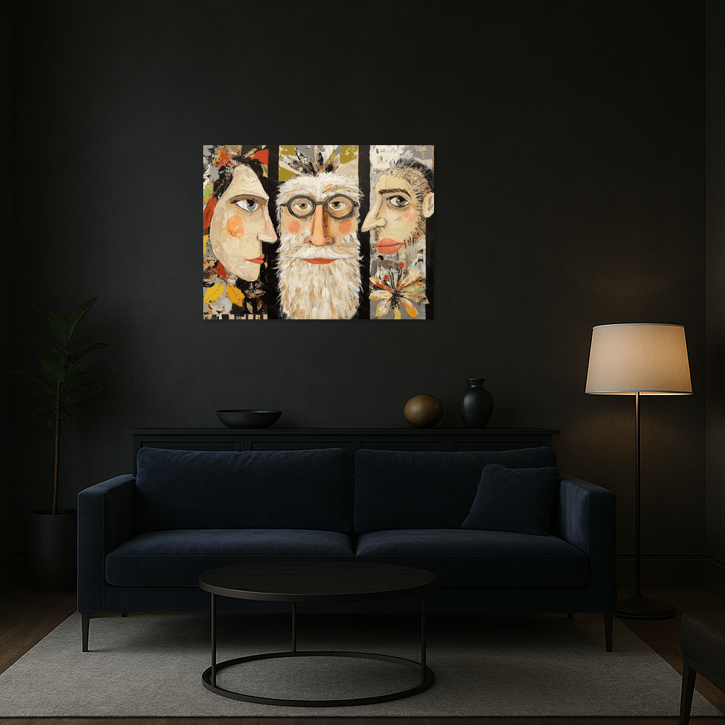 Drie Karakters Met Expressie