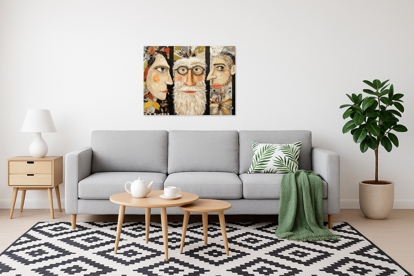 Drie Karakters Met Expressie