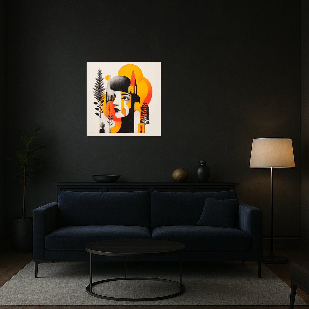 Fantasieportret met Natuurelementen