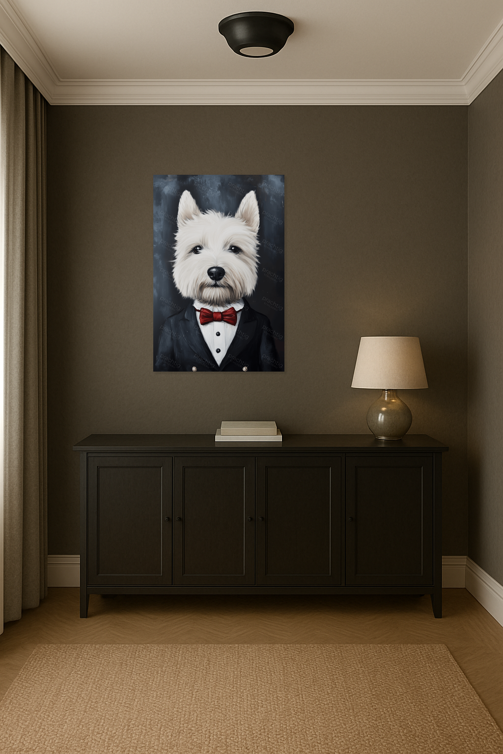 Chique Westie met strik