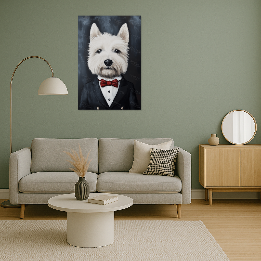 Chique Westie met strik