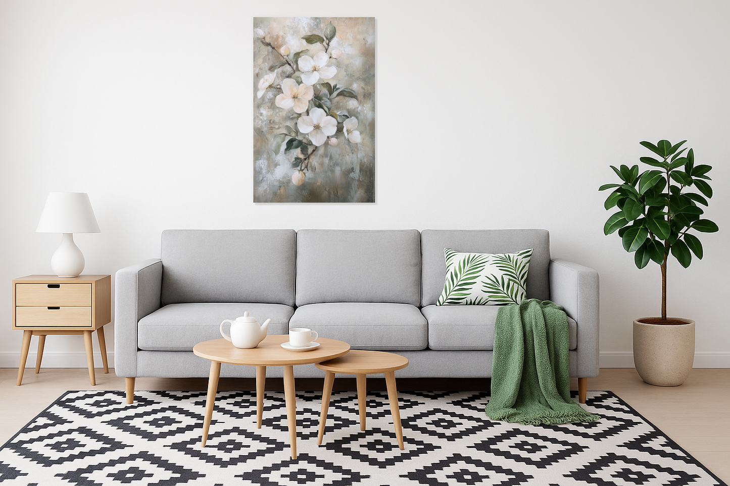Bloesems in zachte tinten