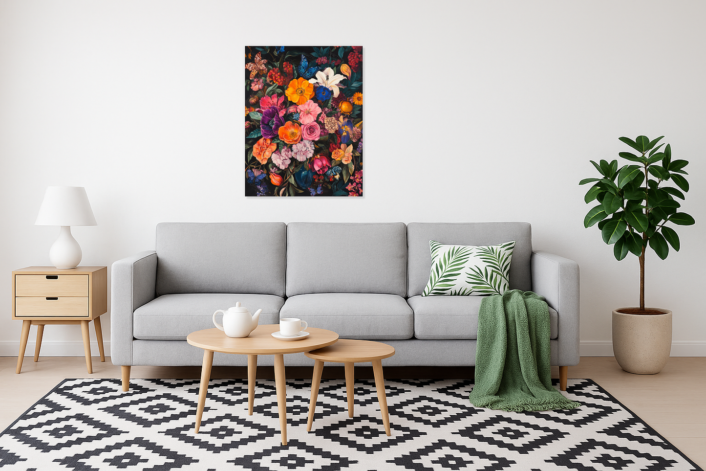 Bloemenpracht met Vlinders