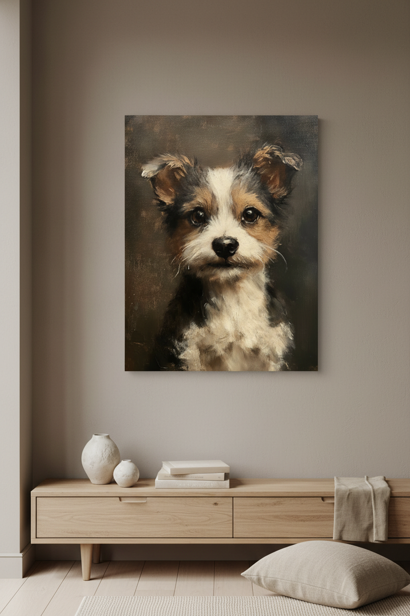 Schattige Hond Met Grote Ogen