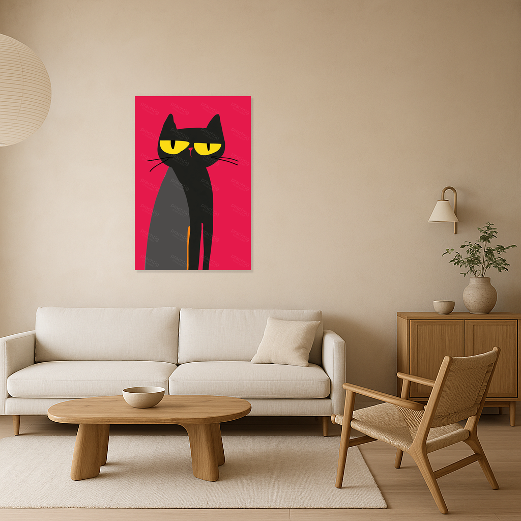 Geheimzinnige Kat met Gele Ogen