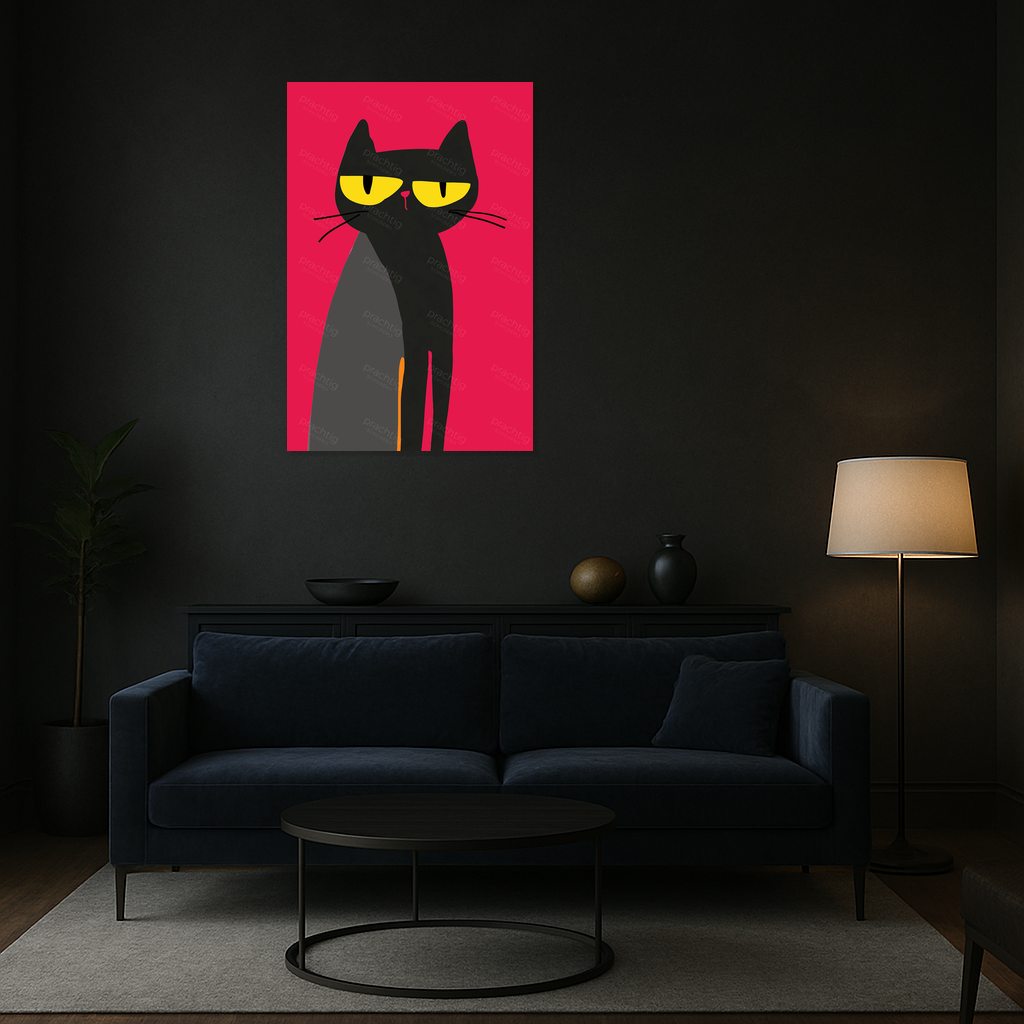 Geheimzinnige Kat met Gele Ogen