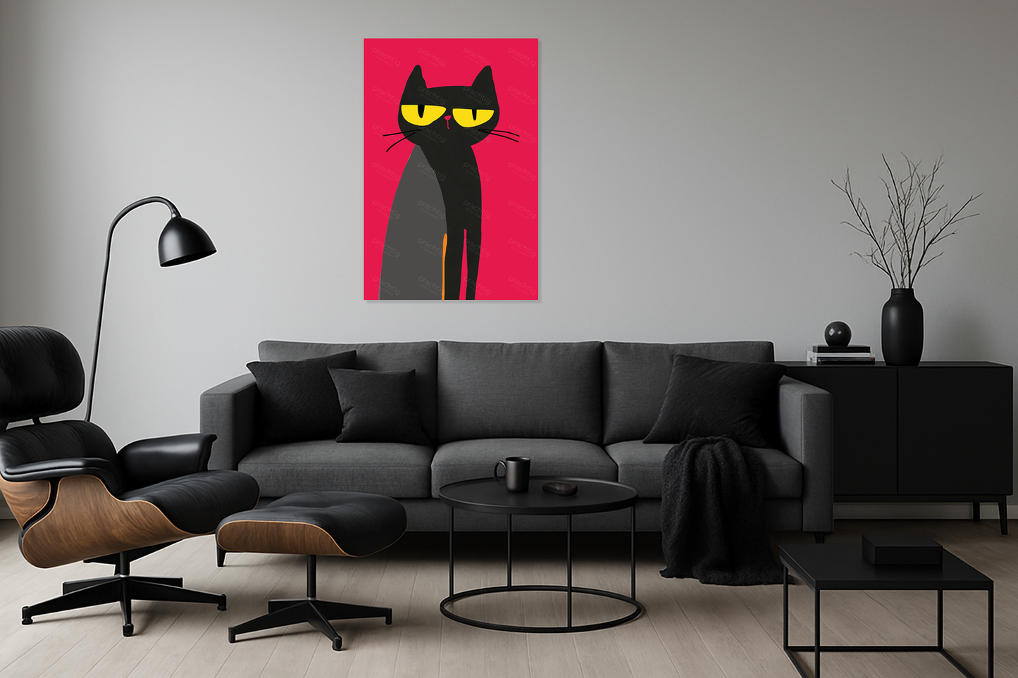 Geheimzinnige Kat met Gele Ogen