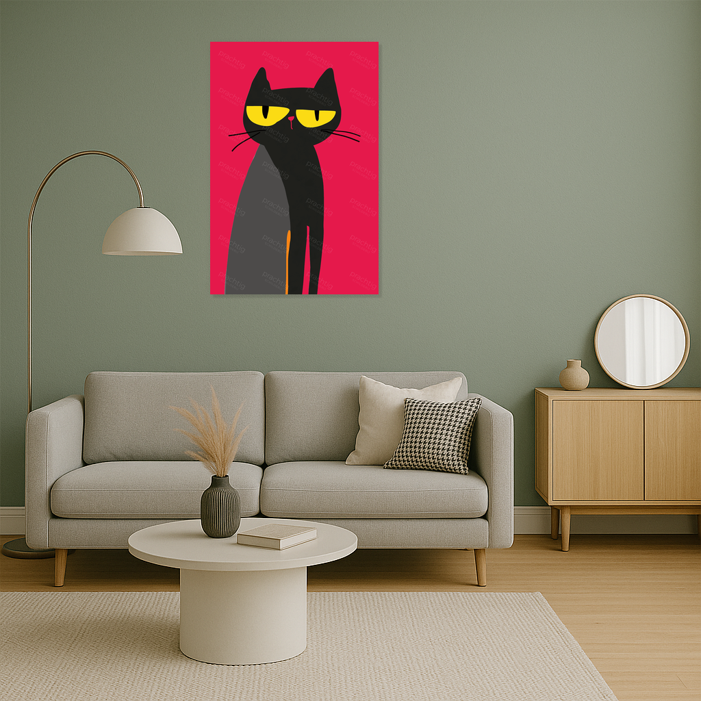 Geheimzinnige Kat met Gele Ogen