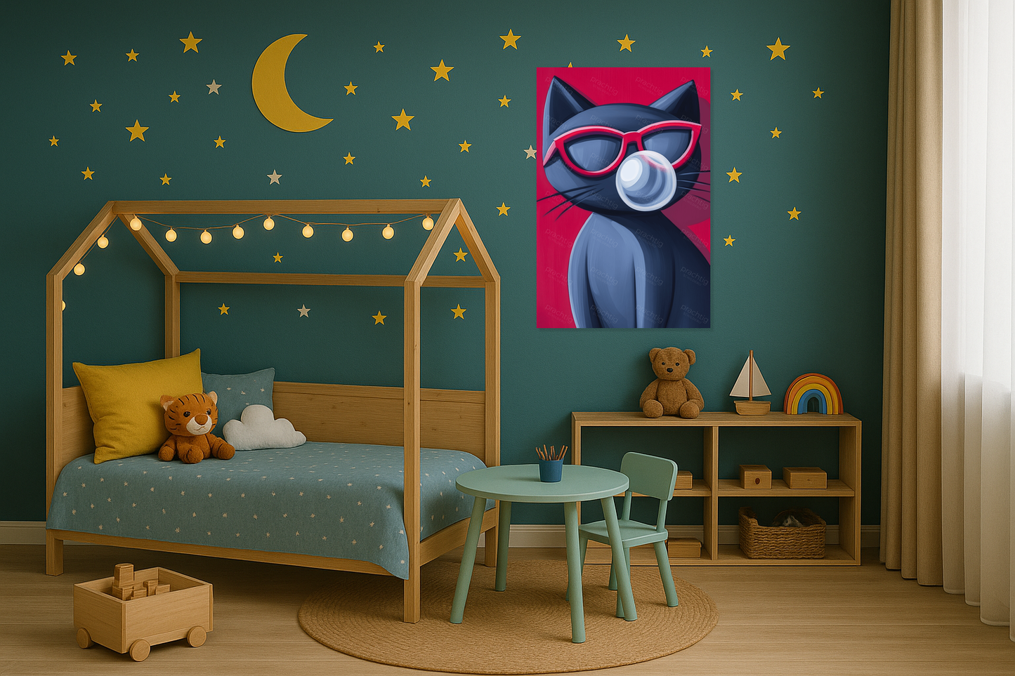 Coole kat met kauwgombal