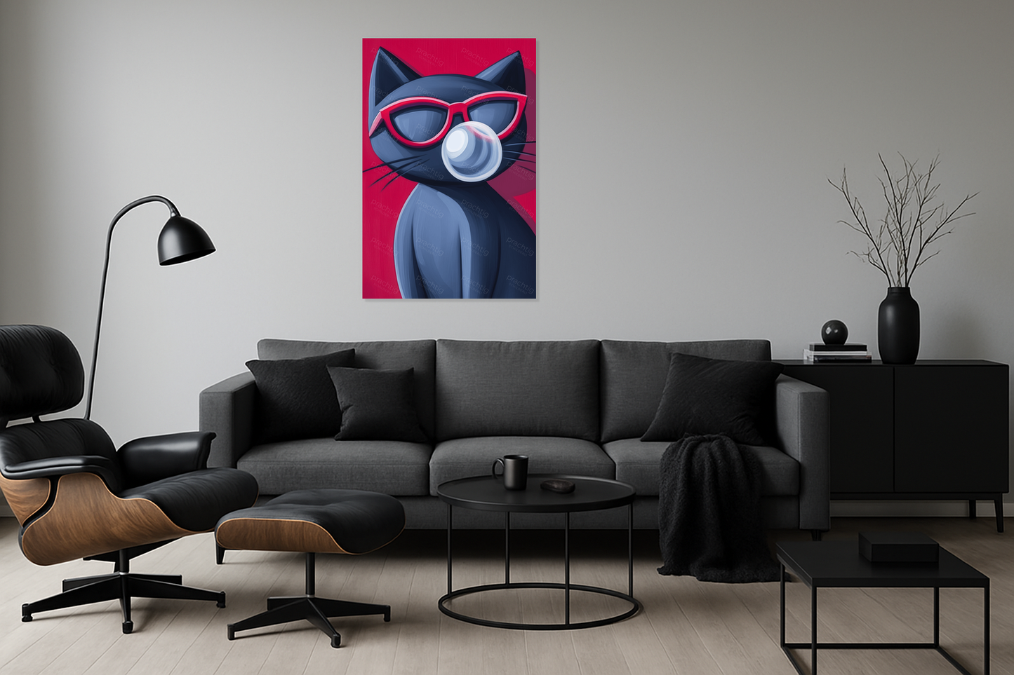 Coole kat met kauwgombal