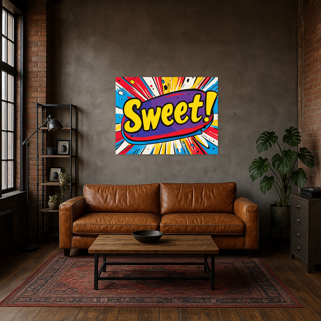 Felgekleurde Pop Art Explosie