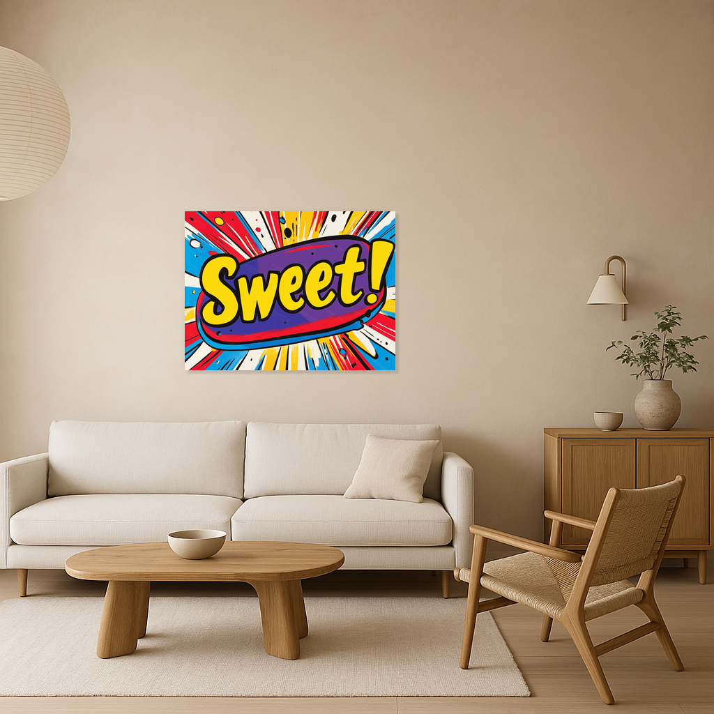 Felgekleurde Pop Art Explosie