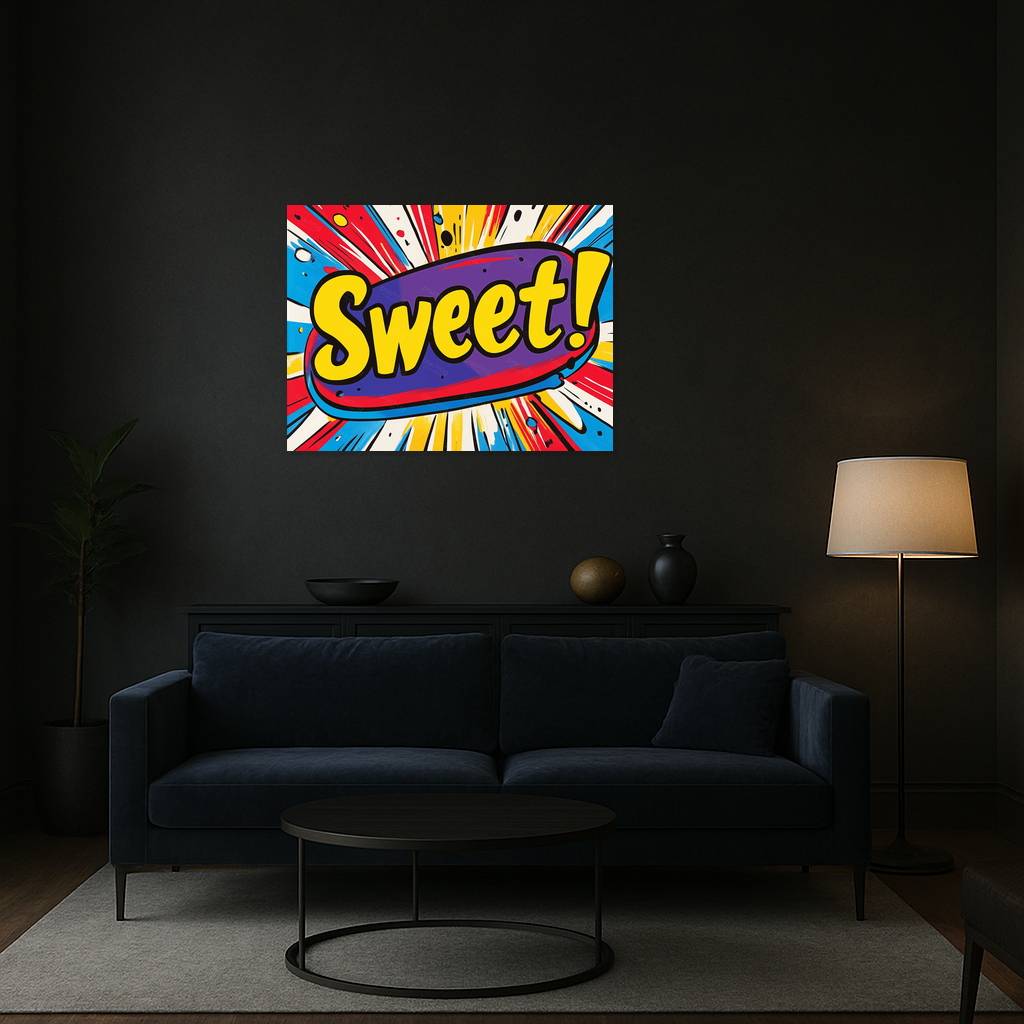 Felgekleurde Pop Art Explosie