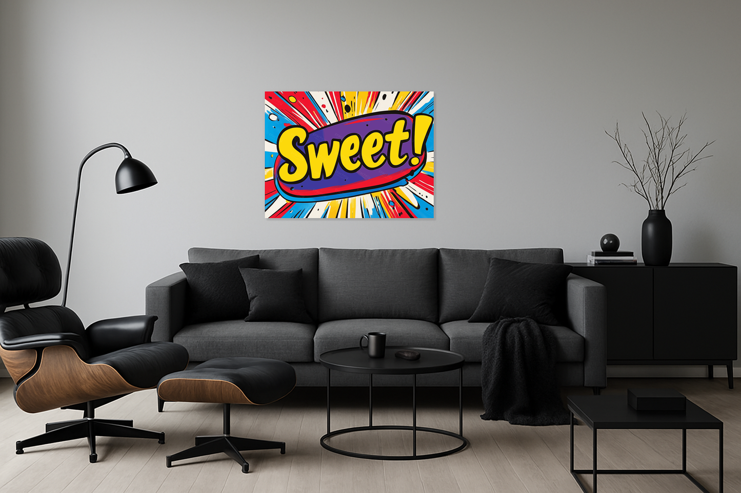 Felgekleurde Pop Art Explosie