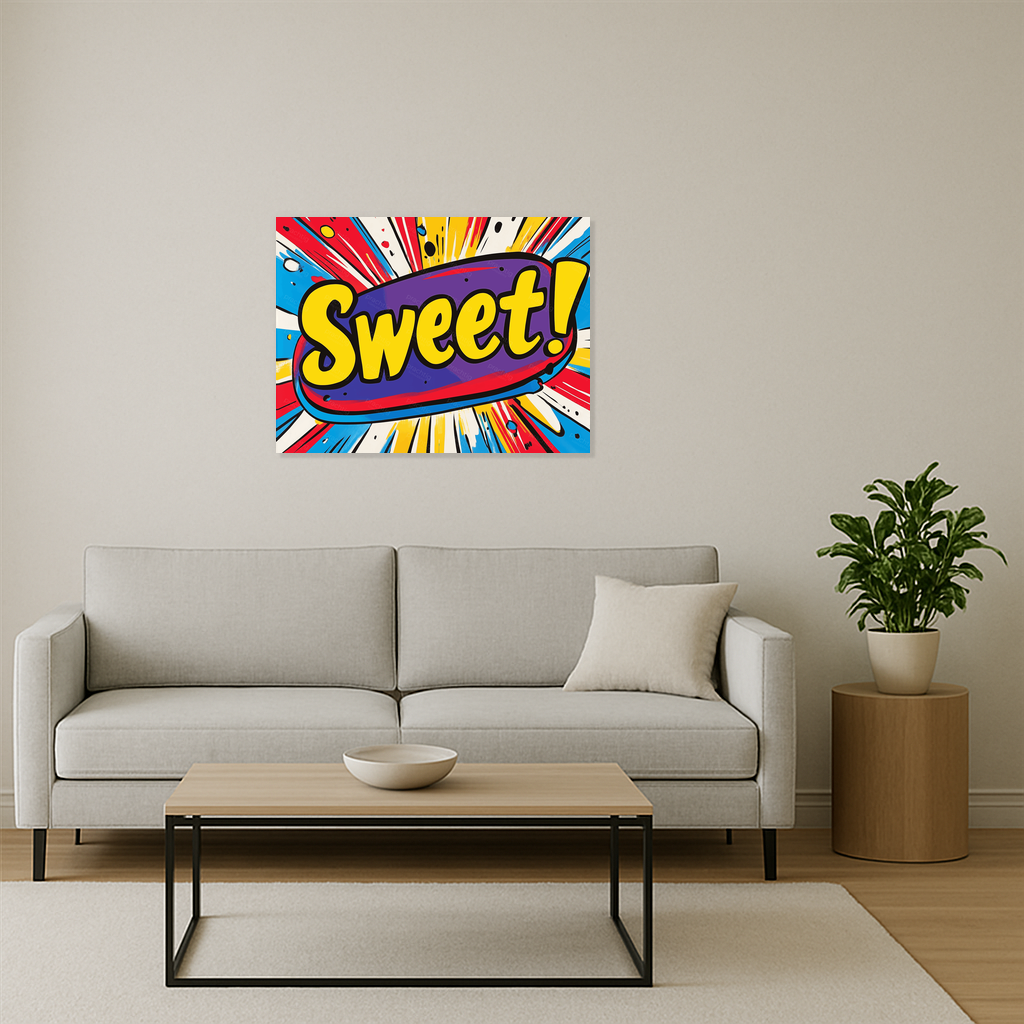 Felgekleurde Pop Art Explosie
