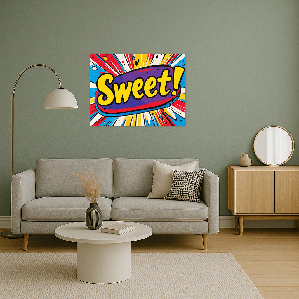 Felgekleurde Pop Art Explosie