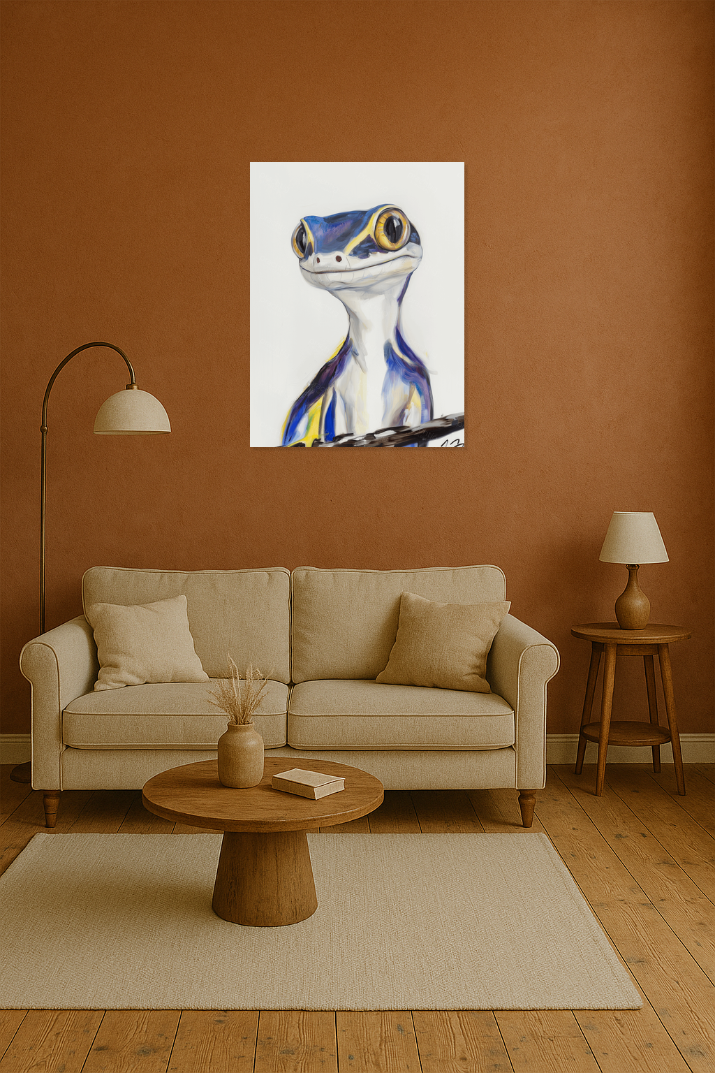 Blauwe Kikker met Grote Ogen
