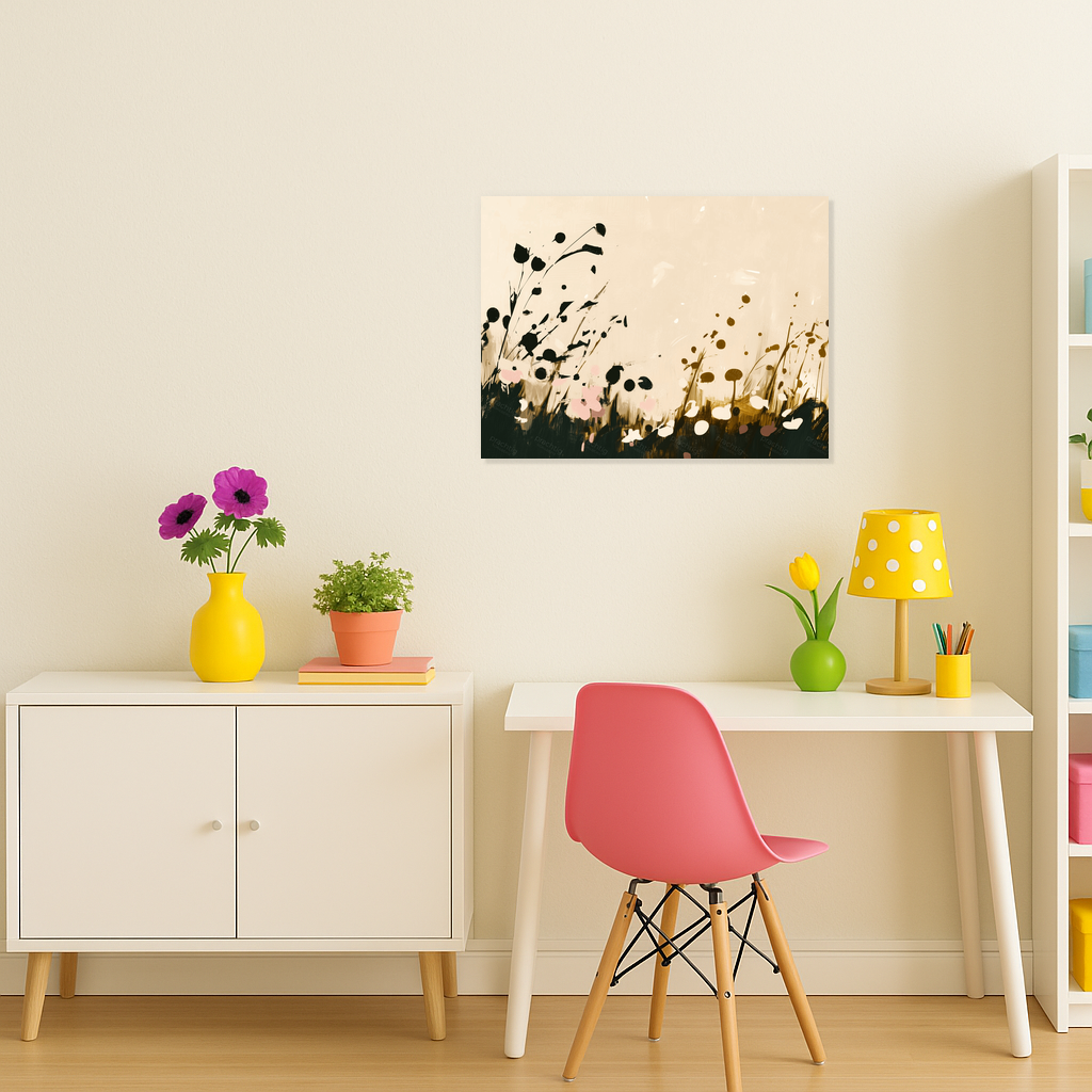 Bloemen in de wind