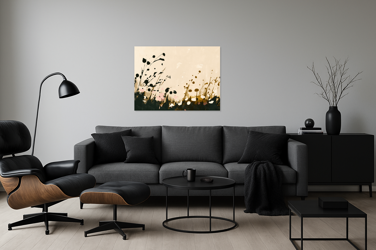Bloemen in de wind