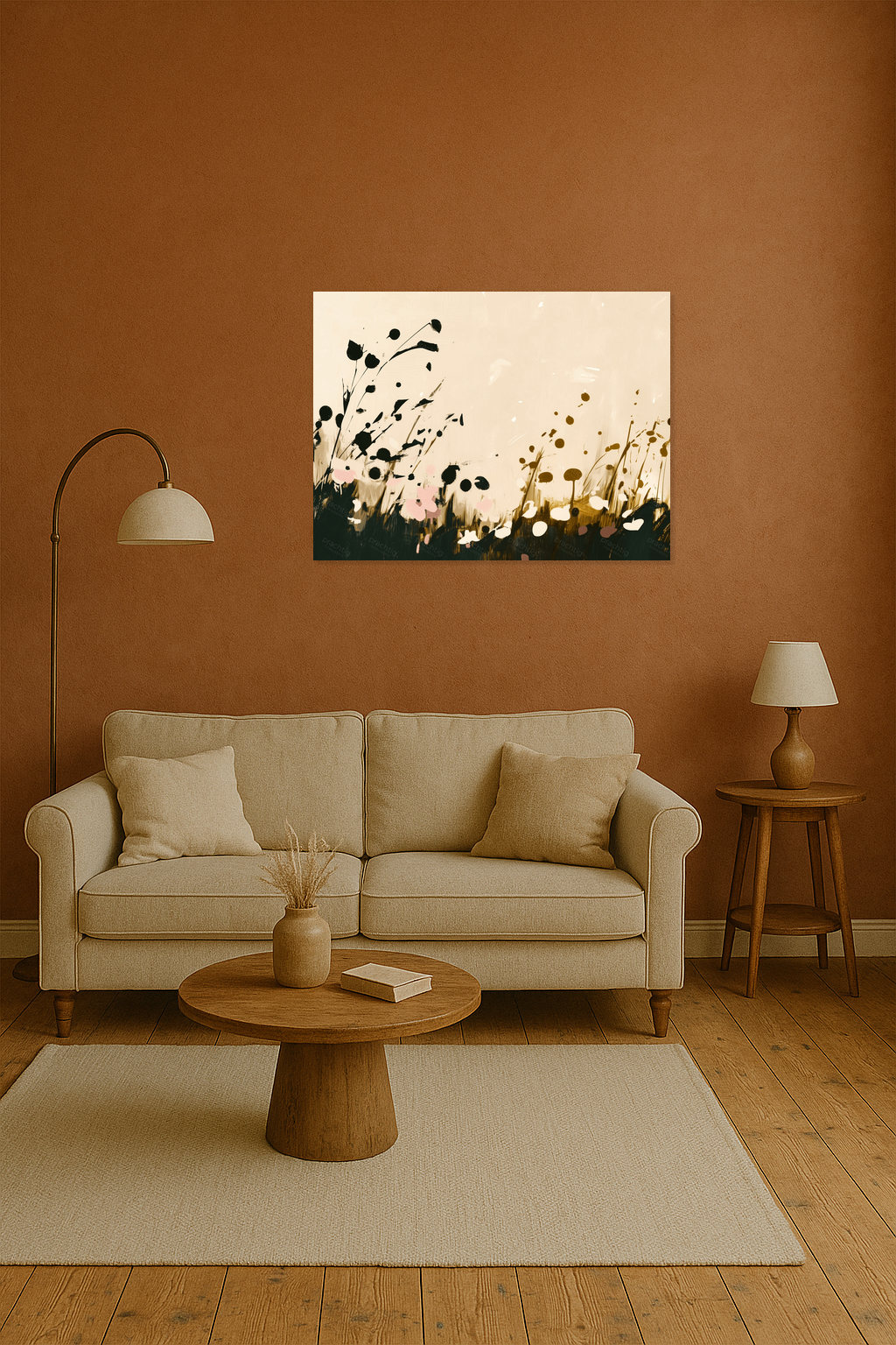 Bloemen in de wind