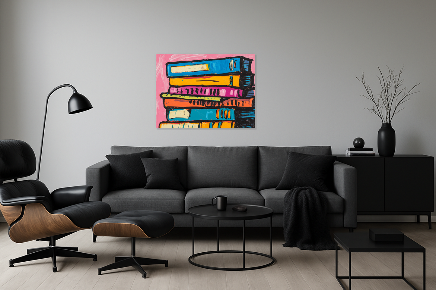 Bonte stapel boeken