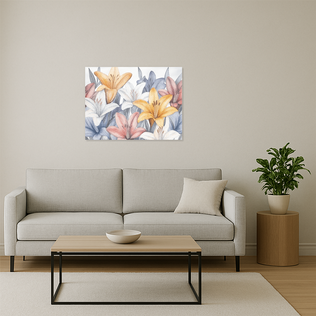 Bloemenzee in Pasteltinten