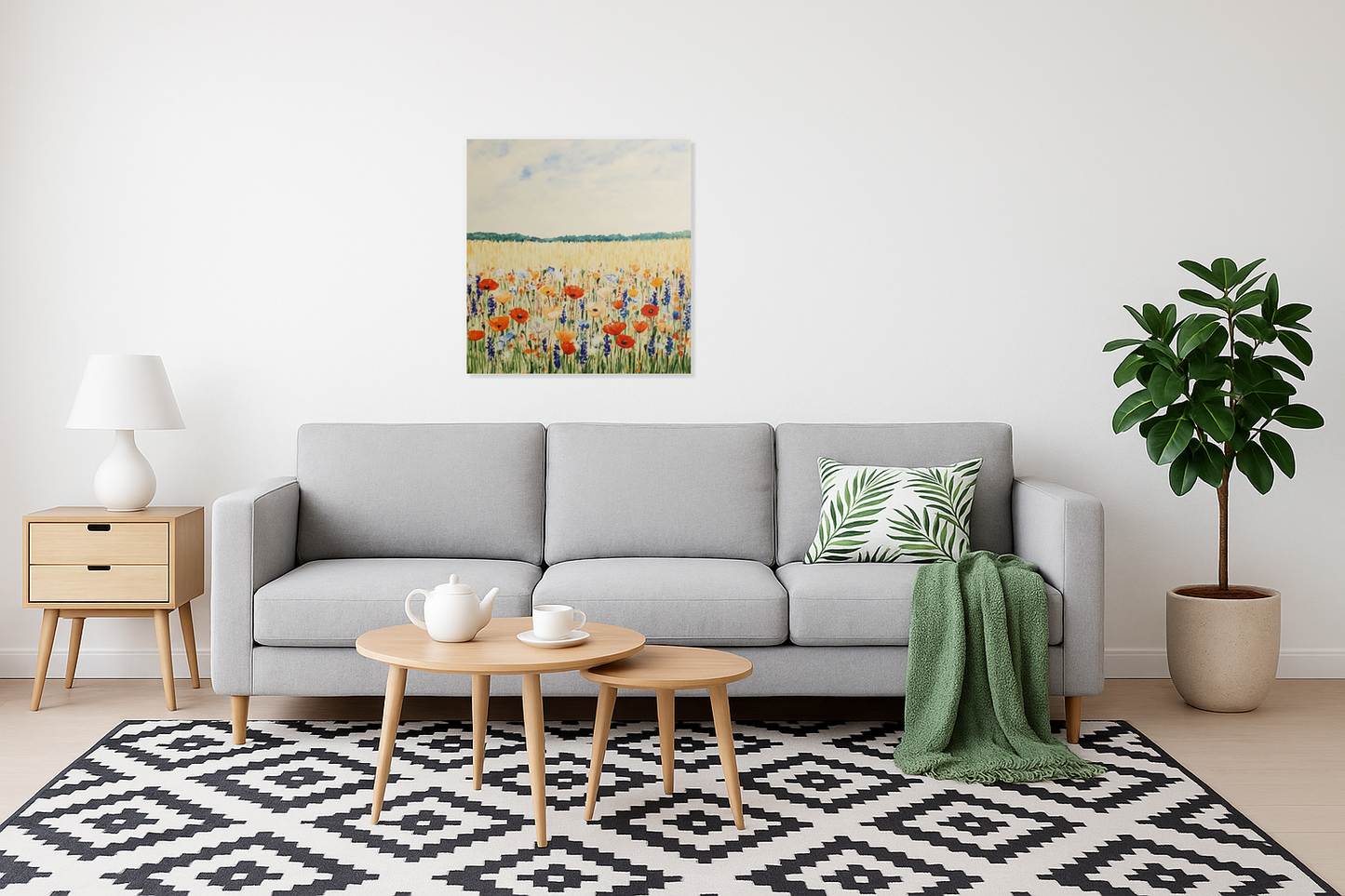 Bloemenpracht onder de zomerhemel