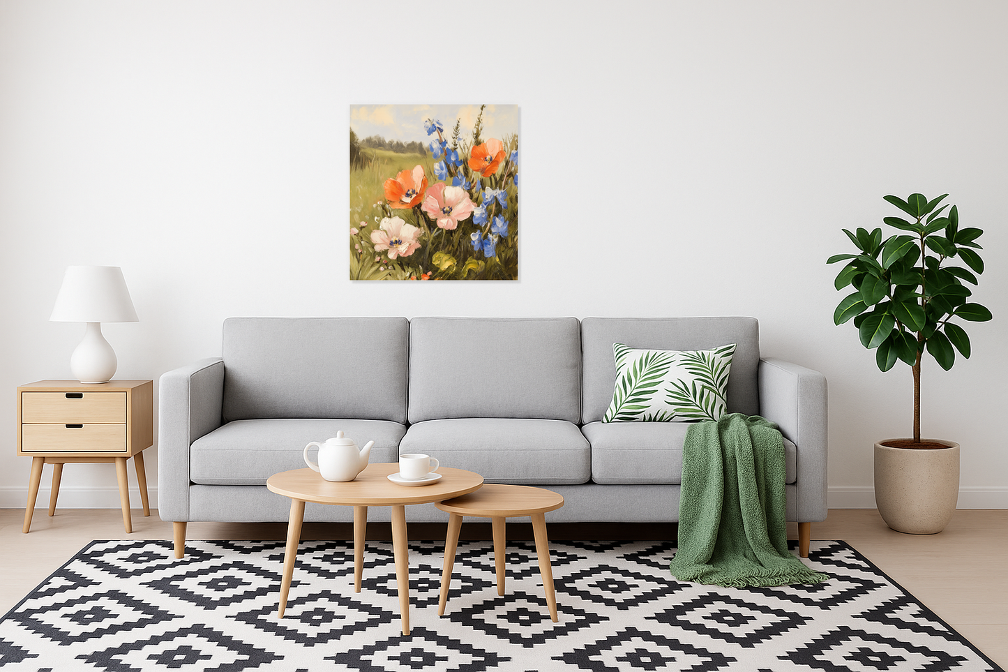 Bloemenpracht in de ochtendzon